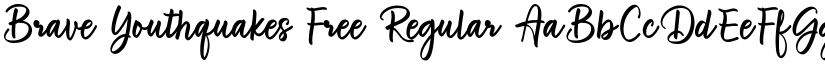 Brave Youthquakes Free Regular font