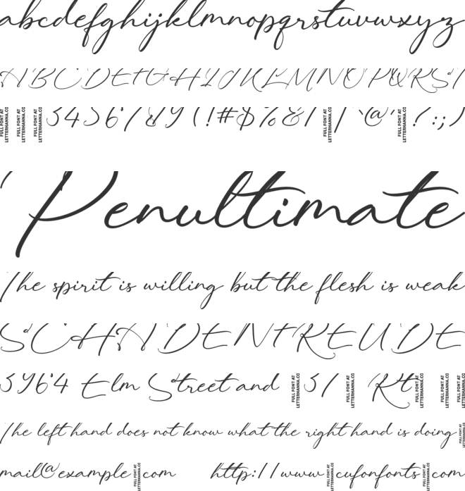 Lovely Hydrillas Free font preview