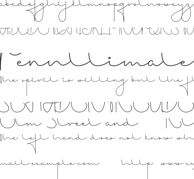 Himponis Demo font preview