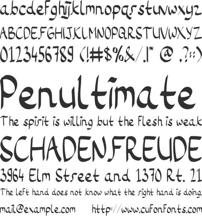 Little Waves font preview