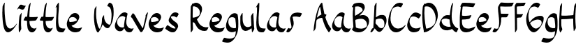 Little Waves Regular font
