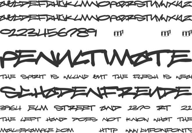 Reticulum 3 font preview