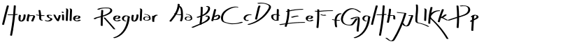 Huntsville Regular font