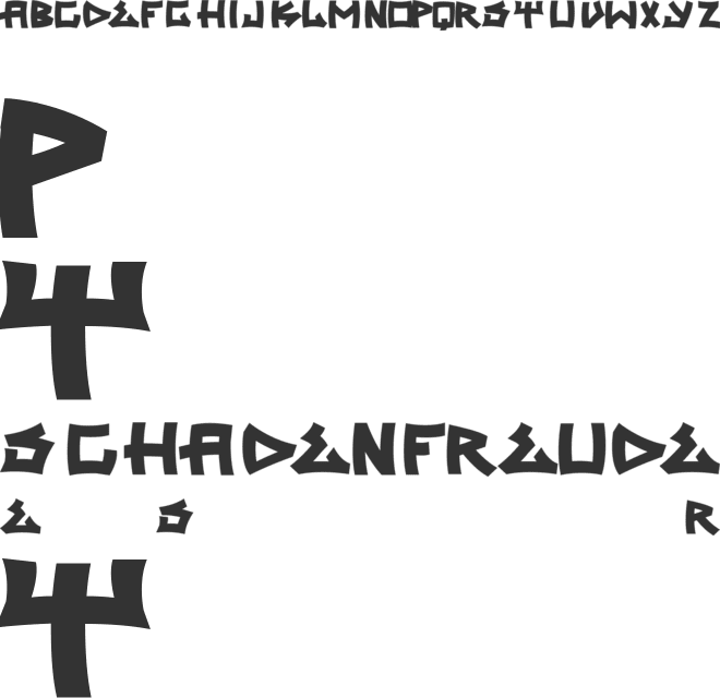 Trasher 2 font preview