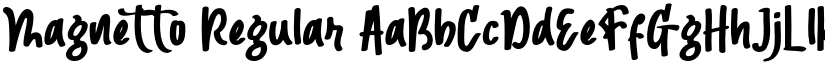 Magnetto Regular font