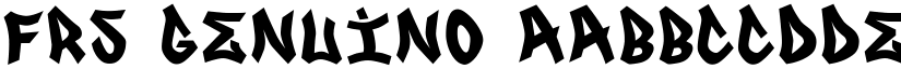FRS Genuino font download