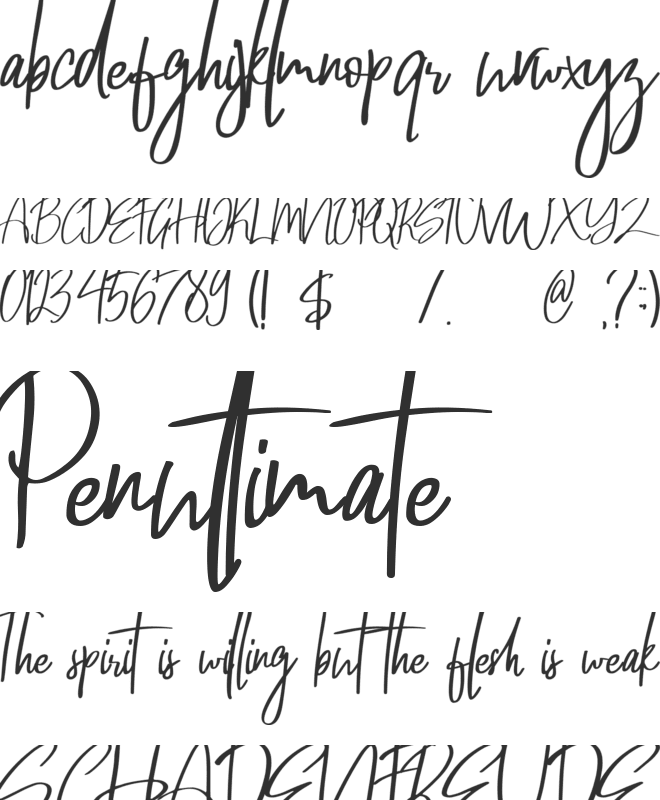 Wonderful March font preview