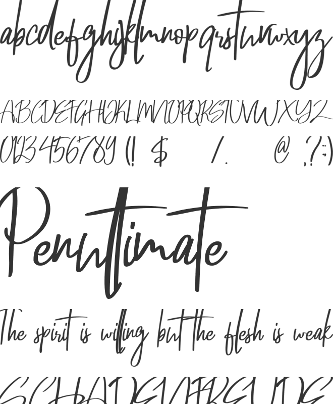 Wonderful March font preview