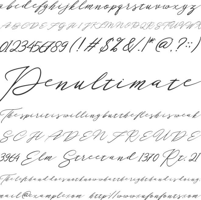 Localghost font preview