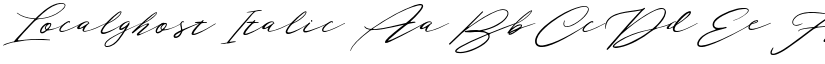 Localghost Italic font