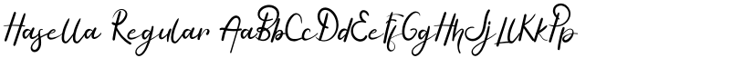 Hasella Regular font