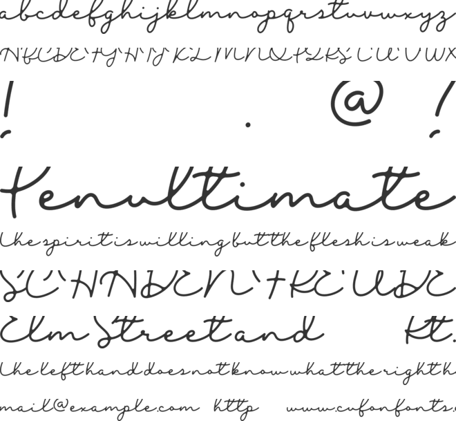 Blesson font preview