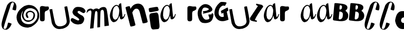 Corusmania Regular font
