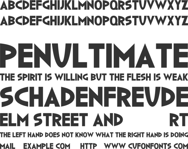 Duncan font preview