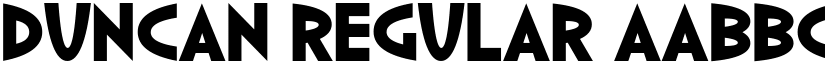 Duncan Regular font