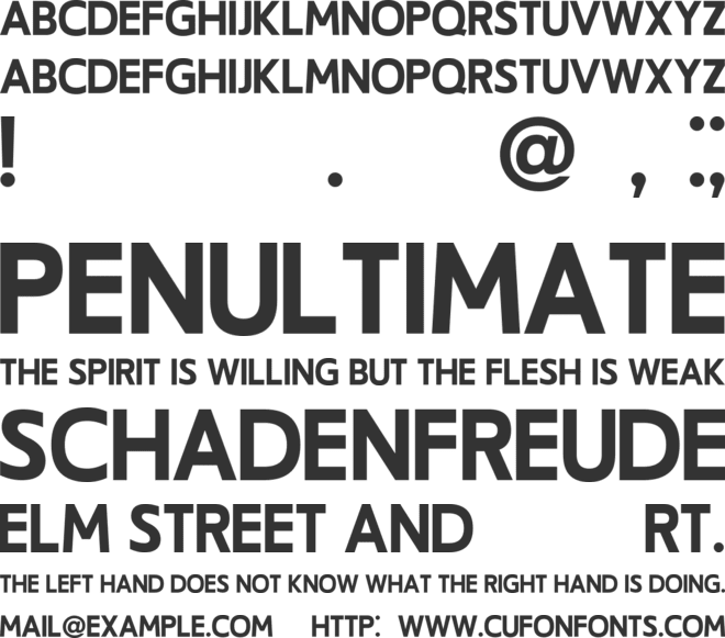 Harrison font preview