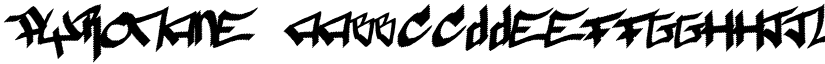 Pyromane font