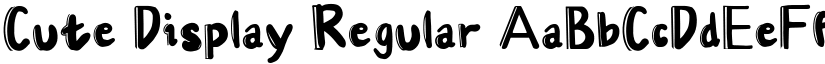 Cute Display Regular font