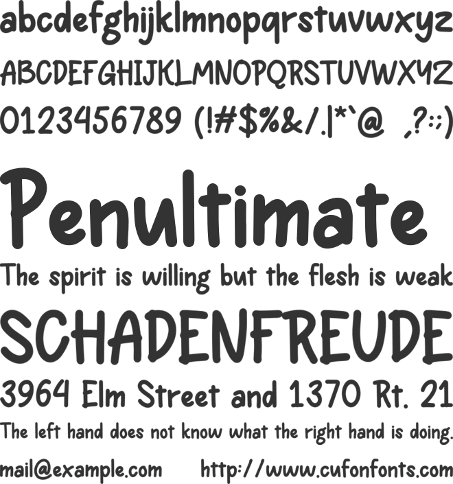 Orange Juice font preview