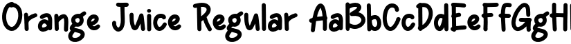 Orange Juice Regular font