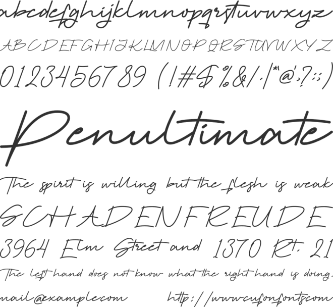 Brumptof font preview