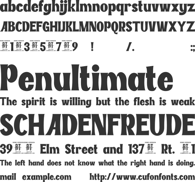 Vintage Waves font preview