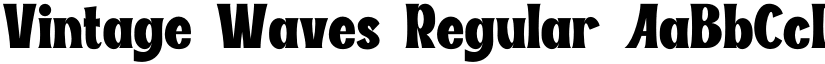 Vintage Waves Regular font