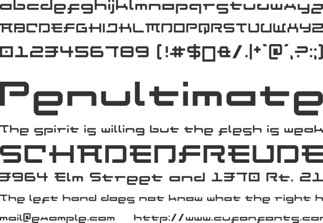 Anglo Katakana font preview