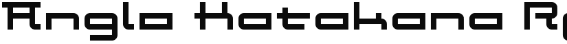 Anglo Katakana Regular font