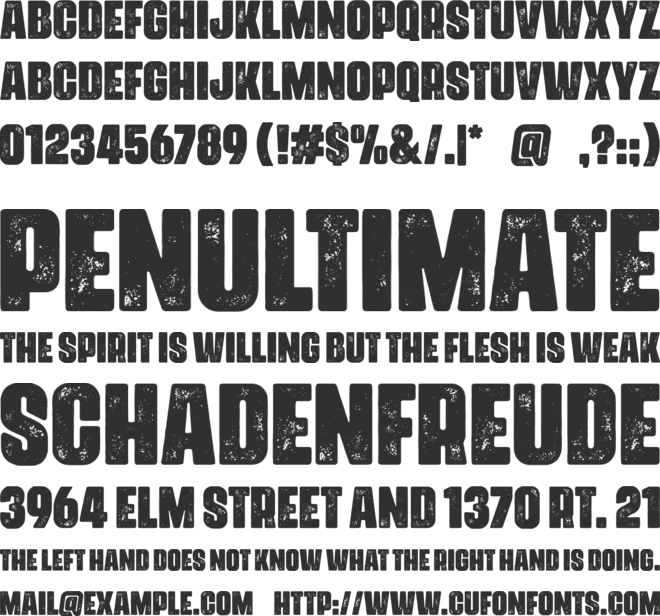 Urzeit (Personal Use Only) font preview
