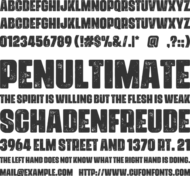 Urzeit (Personal Use Only) font preview