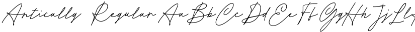 Antically Regular font