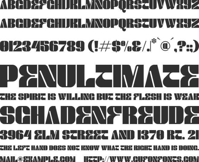 MENTRA font preview