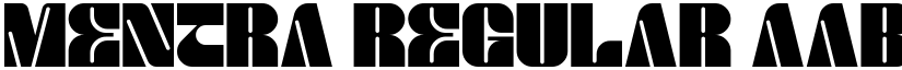 MENTRA Regular font