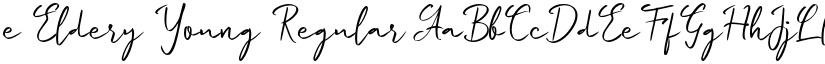 e Eldery Young Regular font