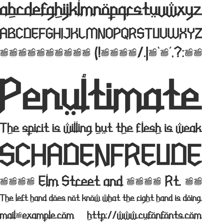 Kufwan Personal use font preview