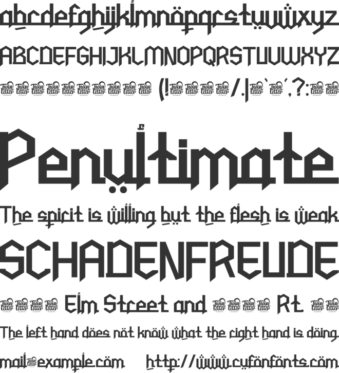 Kufwan Personal use font preview