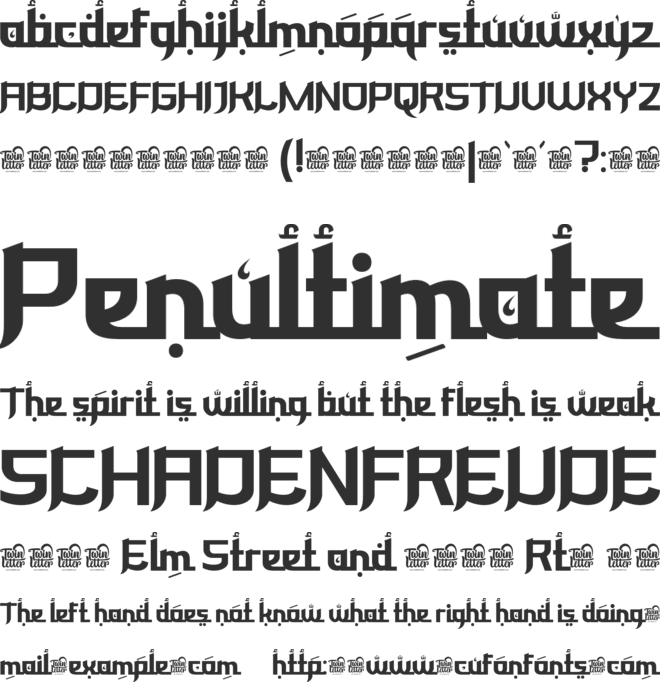 Keswah personaluse font preview