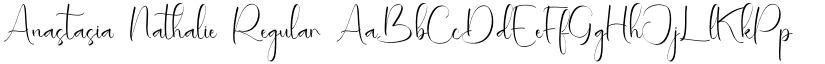 Anastasia Nathalie Regular font