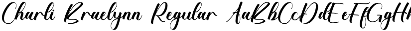 Charli Braelynn Regular font
