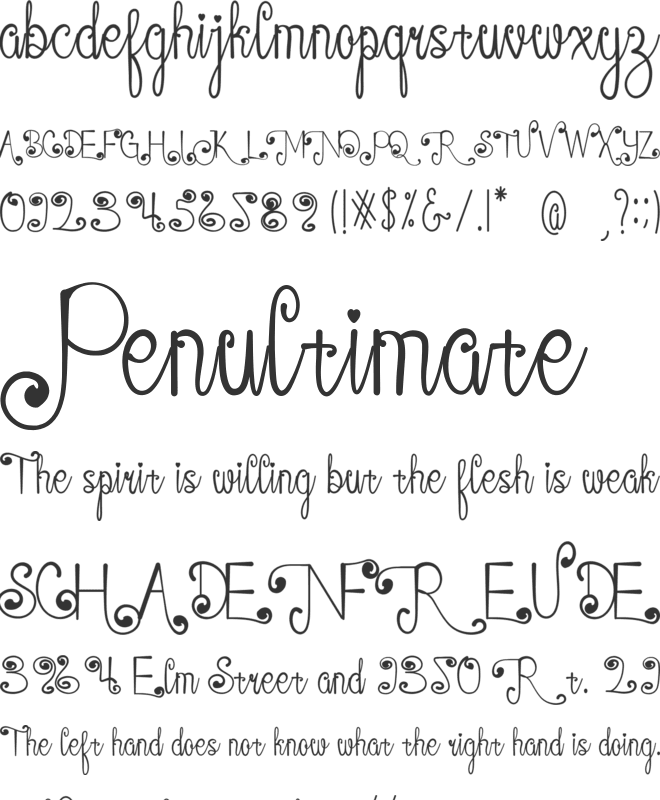 Juanita font preview