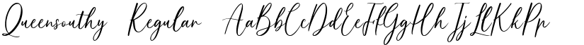 Queensouthy Regular font