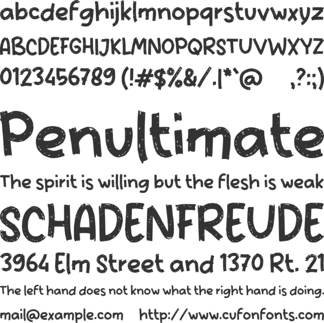 e Epres Chia font preview