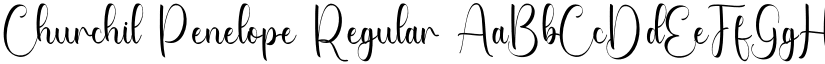 Churchil Penelope Regular font