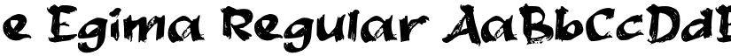 e Egima Regular font