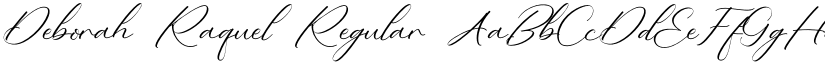 Deborah Raquel Regular font