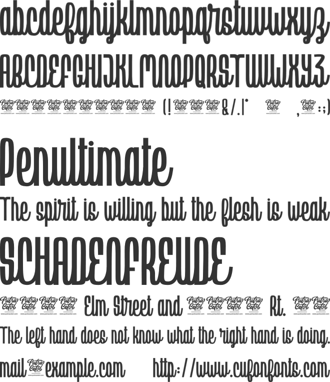 Vintage Reclame font preview