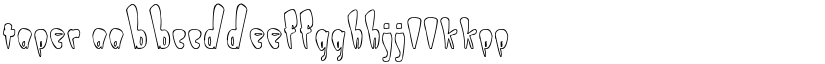Taper font