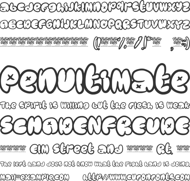 Street Explorer font preview