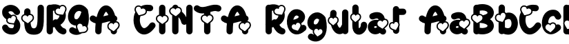 SURGA CINTA Regular font